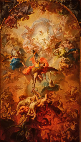 The Rebel Angels being cast out of Heaven