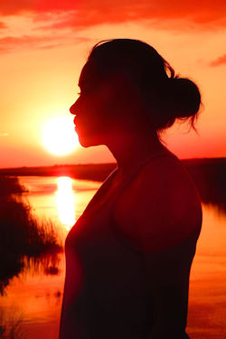 Woman in Silhouette