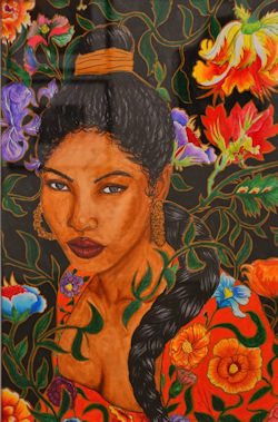 Student drawing at the Norton Museum of Art